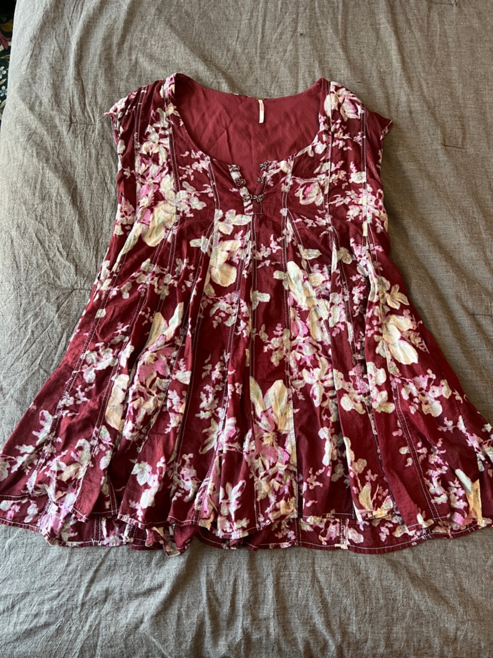 Free People Sully Seamed Babydoll Dress